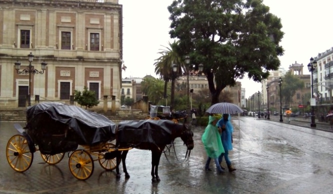 Esta semana tenemos alerta amarilla por lluvias en Sevilla