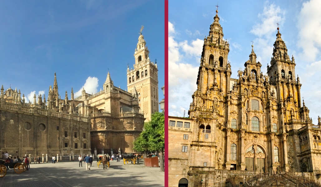 Santiago y Sevilla se enfrentan por el título de &#8220;mejor catedral de España&#8221;