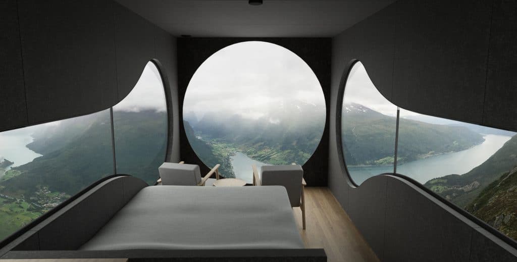 Birdbox: una casa minimalista con vistas a un fiordo noruego