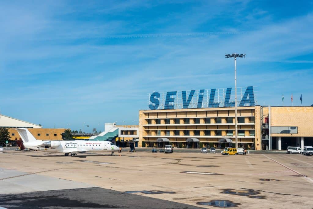 Aeropuerto de Sevilla obras de remodelación