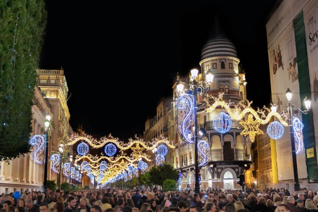 Sevilla tercera ciudad popular Navidad