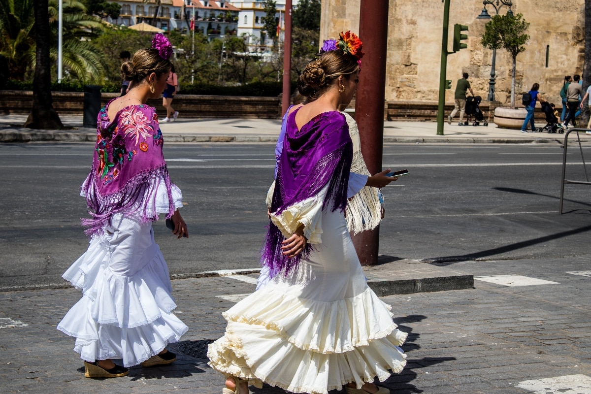para trajes de flamenca baratos en Sevilla