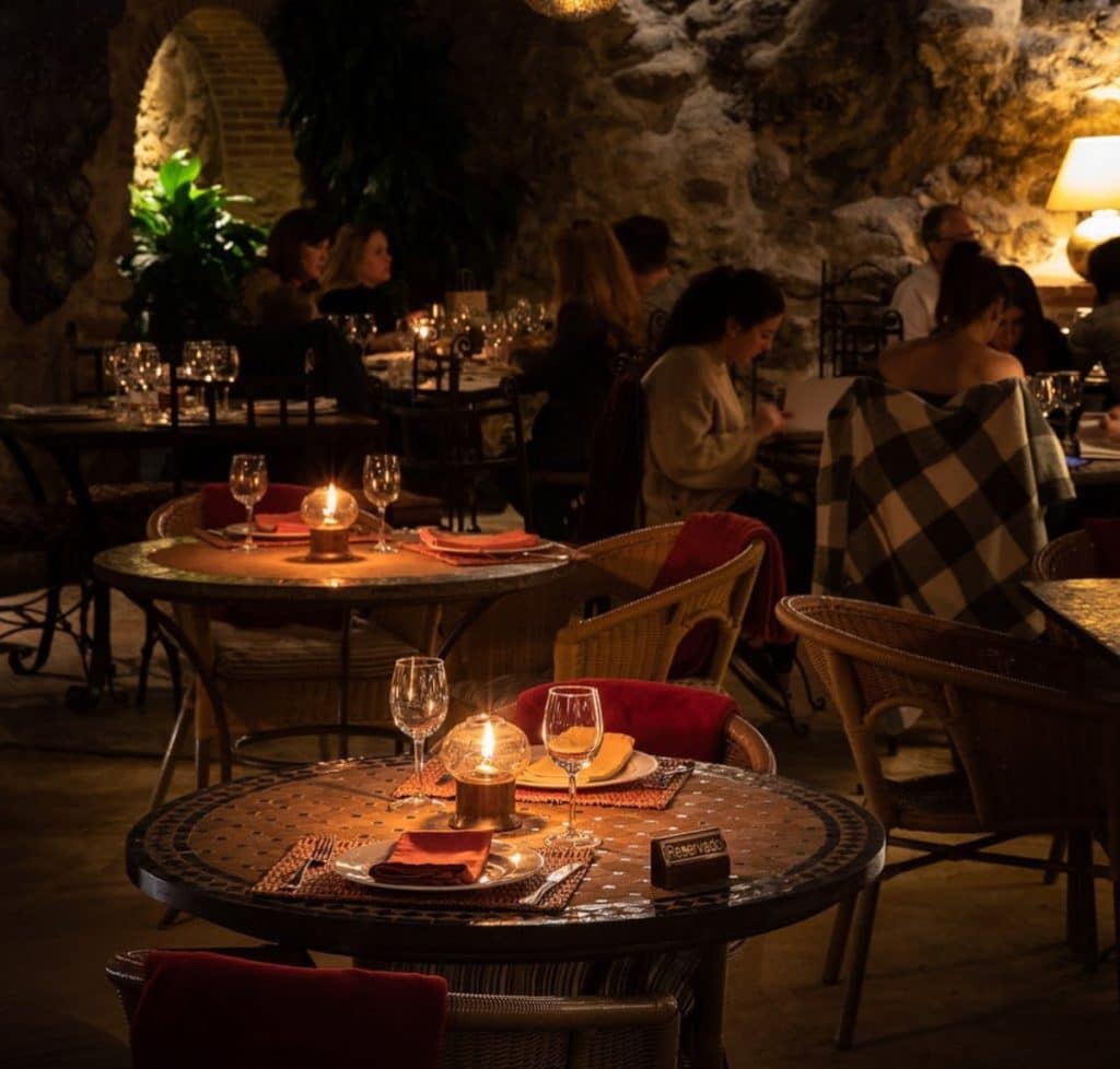 Restaurantes bonitos Andalucía El jardín del califa