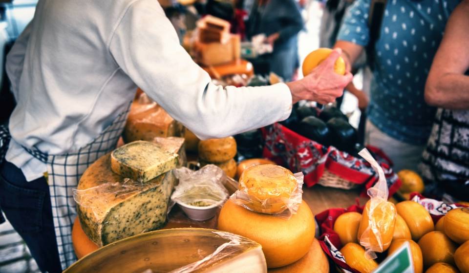 The Plaza de la Encarnacion hosts the Andalusian Cheese Market this weekend